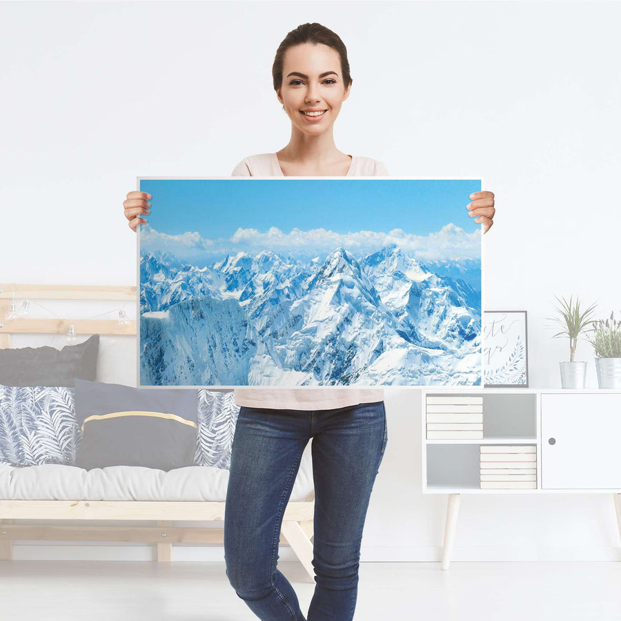 Möbelfolie Himalaya - IKEA Malm Kommode 3 Schubladen [oben] - Folie