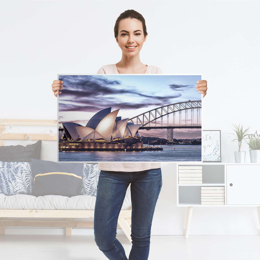 Möbelfolie Sydney - IKEA Malm Kommode 3 Schubladen [oben] - Folie