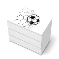 Möbelfolie Eingenetzt - IKEA Malm Kommode 3 Schubladen [oben] - weiss