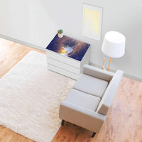 Möbelfolie Lichtflut - IKEA Malm Kommode 3 Schubladen [oben] - Wohnzimmer