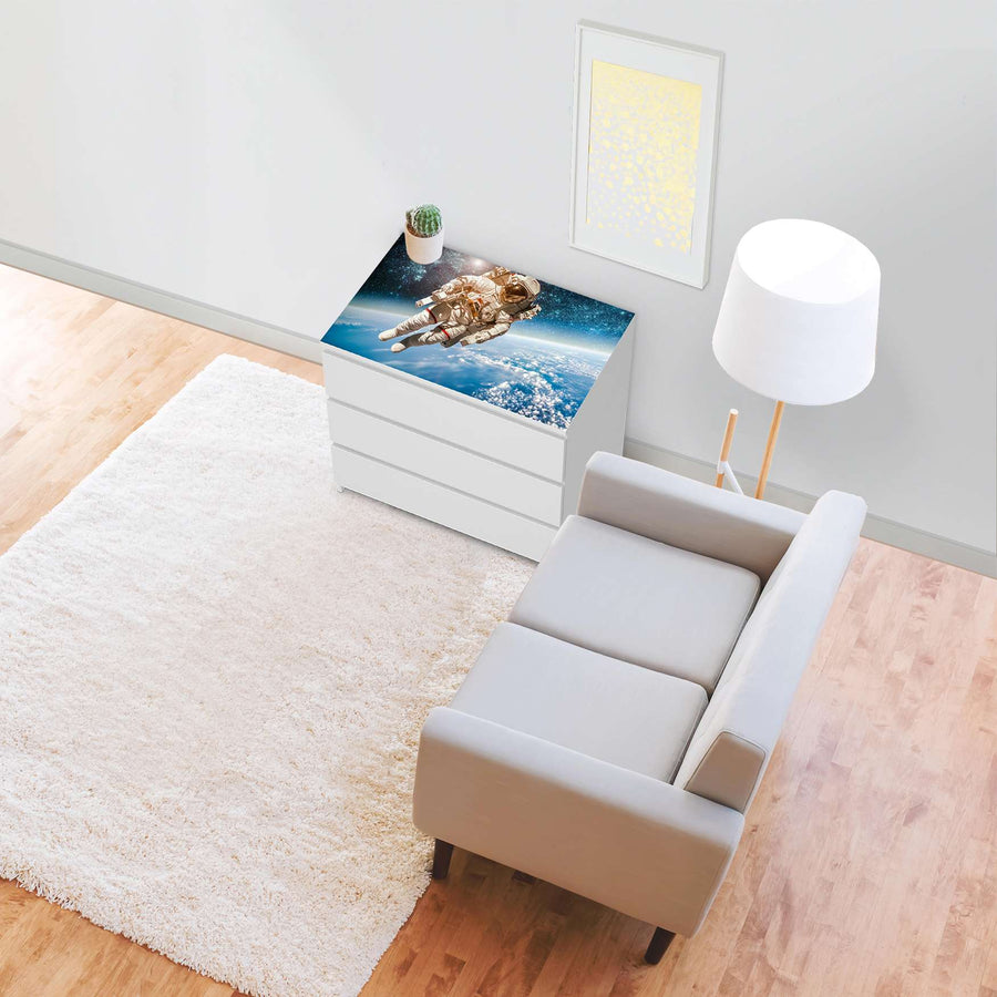 Möbelfolie Outer Space - IKEA Malm Kommode 3 Schubladen [oben] - Wohnzimmer