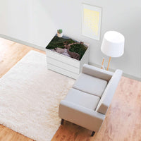 Möbelfolie The Great Wall - IKEA Malm Kommode 3 Schubladen [oben] - Wohnzimmer