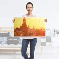 Möbelfolie Bangkok Sunset - IKEA Malm Kommode 4 Schubladen [oben] - Folie
