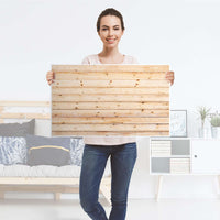 Möbelfolie Bright Planks - IKEA Malm Kommode 4 Schubladen [oben] - Folie