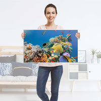 Möbelfolie Coral Reef - IKEA Malm Kommode 4 Schubladen [oben] - Folie