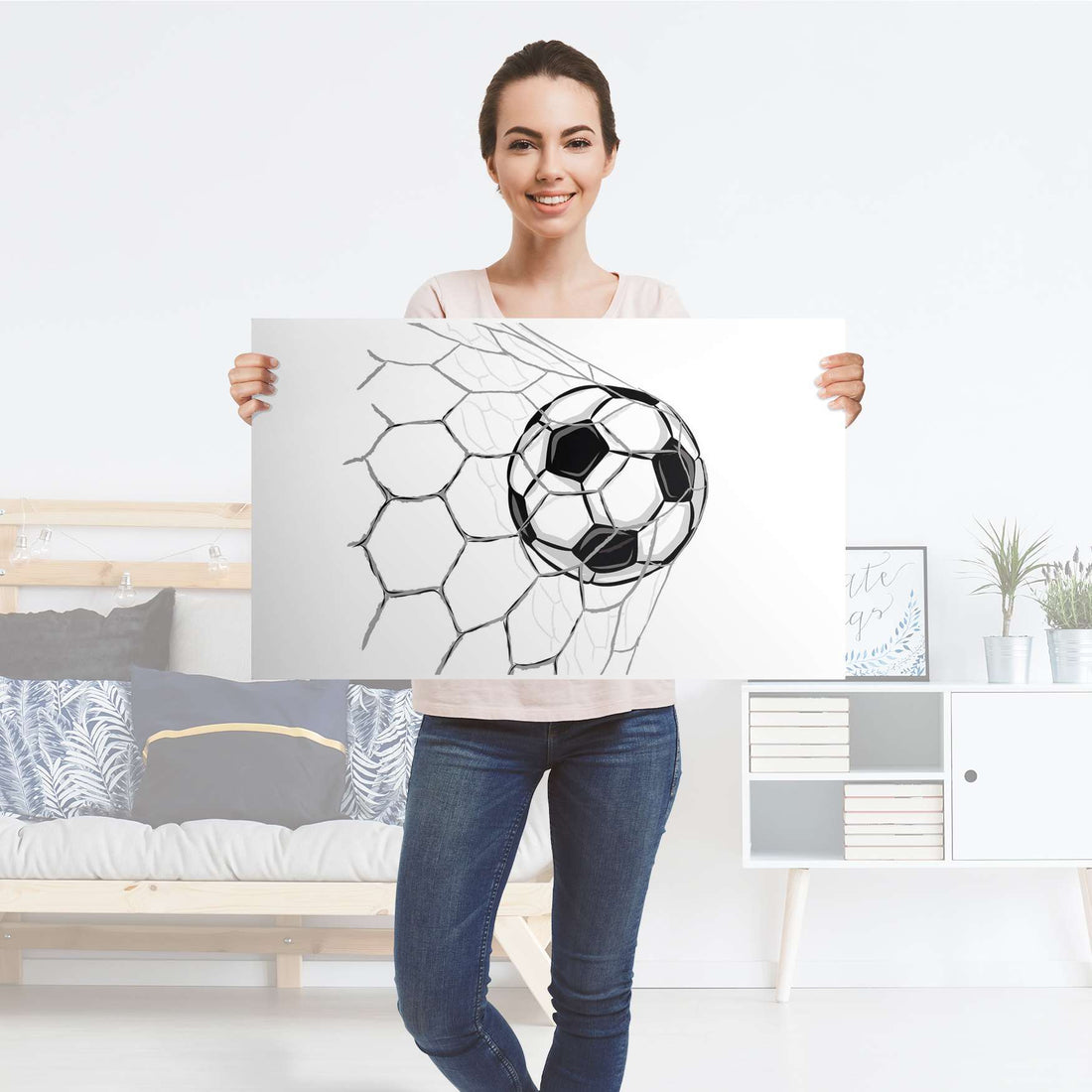 Möbelfolie Eingenetzt - IKEA Malm Kommode 4 Schubladen [oben] - Folie