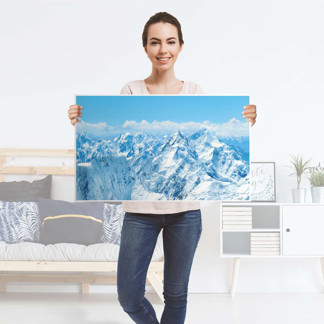 Möbelfolie Himalaya - IKEA Malm Kommode 4 Schubladen [oben] - Folie