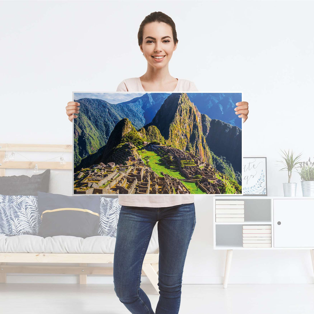 Möbelfolie Machu Picchu - IKEA Malm Kommode 4 Schubladen [oben] - Folie