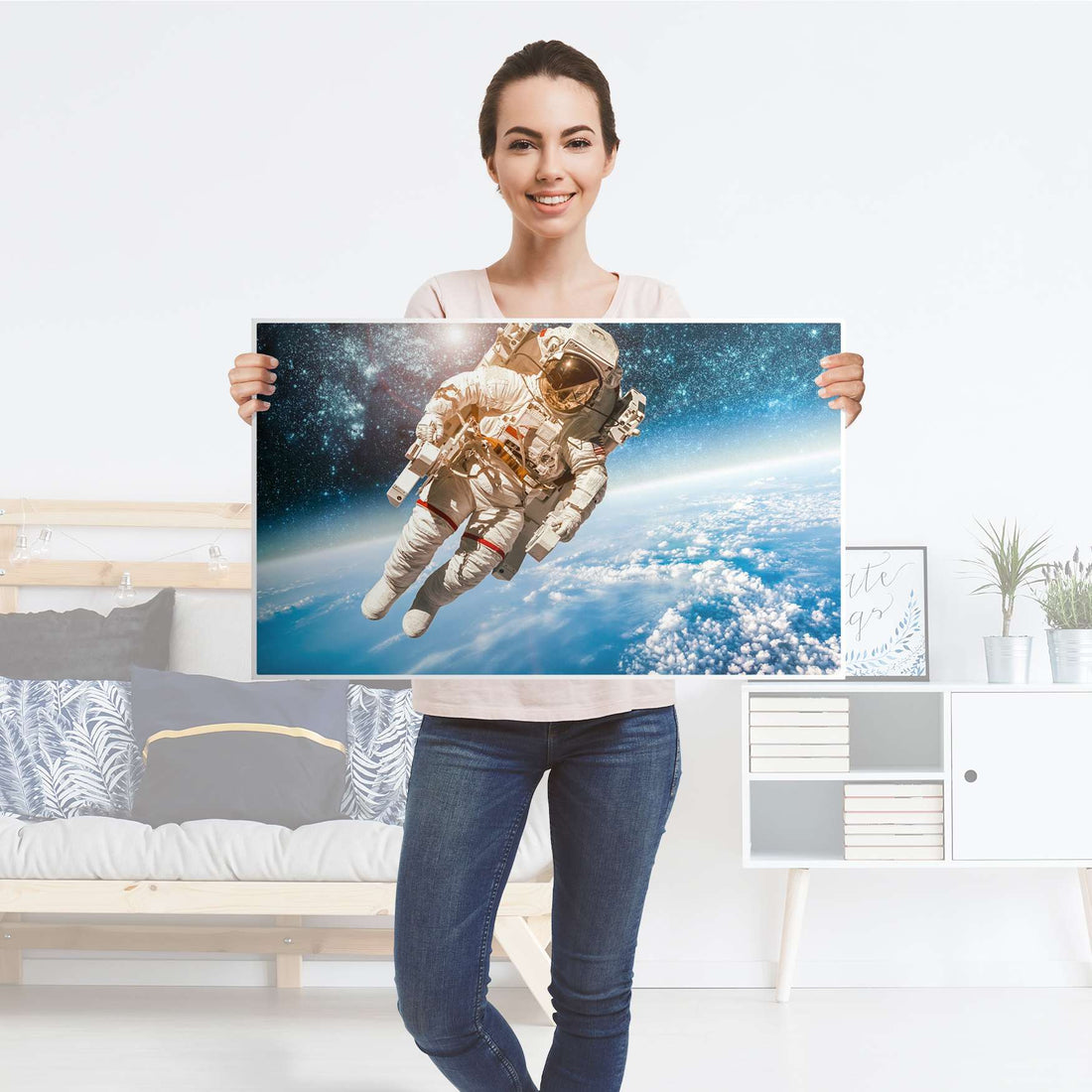 Möbelfolie Outer Space - IKEA Malm Kommode 4 Schubladen [oben] - Folie