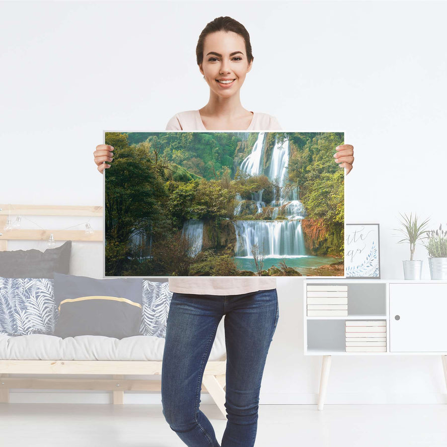 Möbelfolie Rainforest - IKEA Malm Kommode 4 Schubladen [oben] - Folie