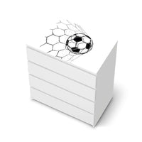 Möbelfolie Eingenetzt - IKEA Malm Kommode 4 Schubladen [oben] - weiss