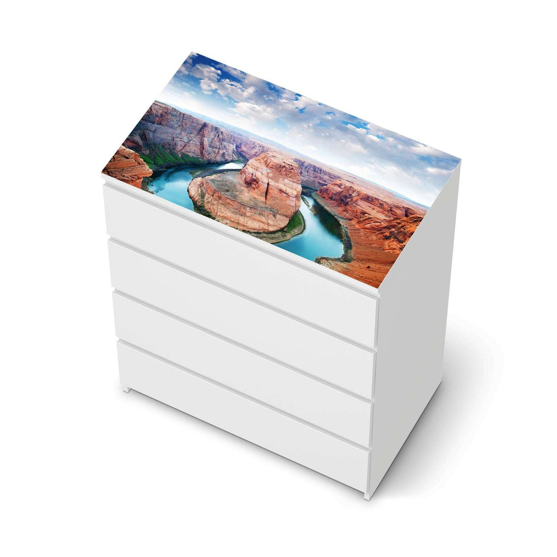 Möbelfolie Grand Canyon - IKEA Malm Kommode 4 Schubladen [oben] - weiss