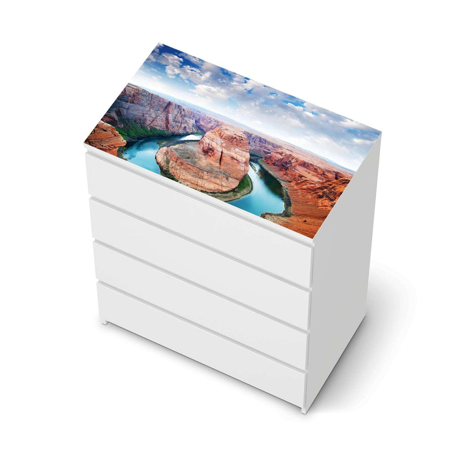 Möbelfolie Grand Canyon - IKEA Malm Kommode 4 Schubladen [oben] - weiss