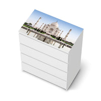 Möbelfolie Taj Mahal - IKEA Malm Kommode 4 Schubladen [oben] - weiss