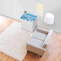 Möbelfolie Himalaya - IKEA Malm Kommode 4 Schubladen [oben] - Wohnzimmer