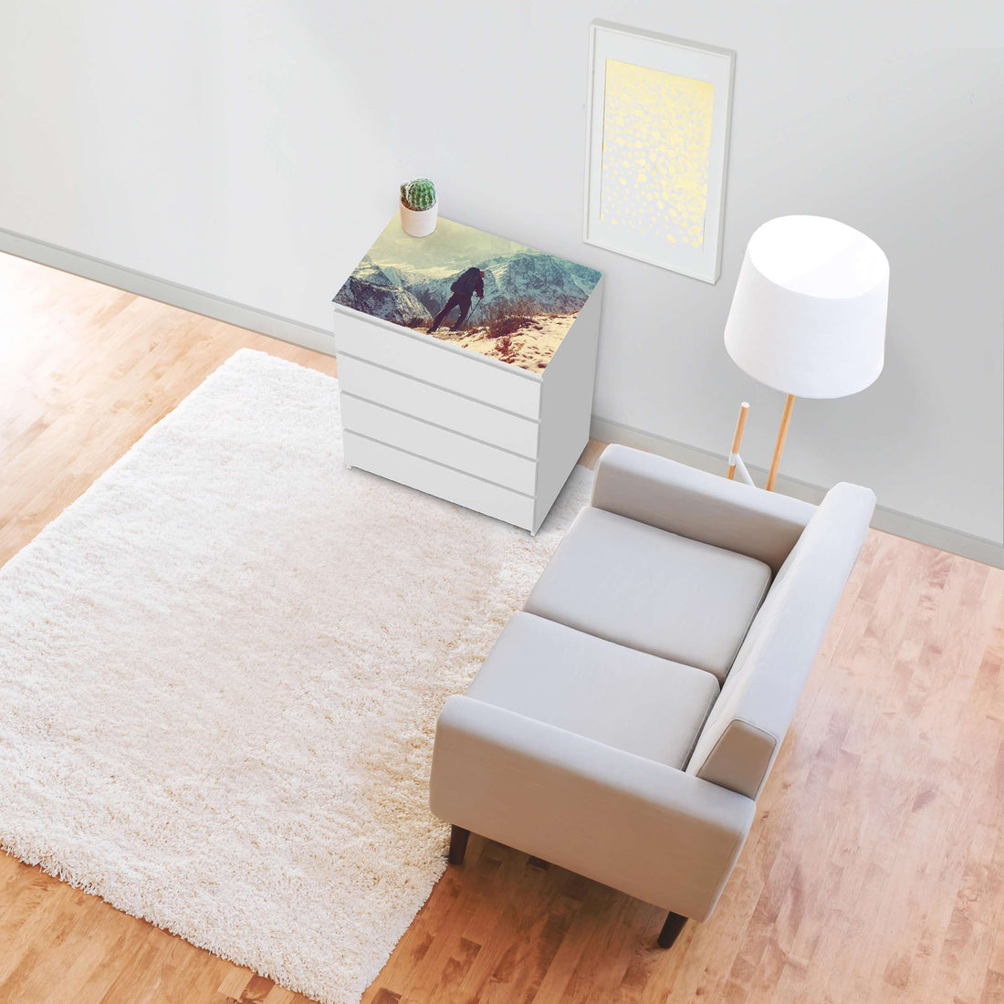 Möbelfolie The sky is the limit - IKEA Malm Kommode 4 Schubladen [oben] - Wohnzimmer