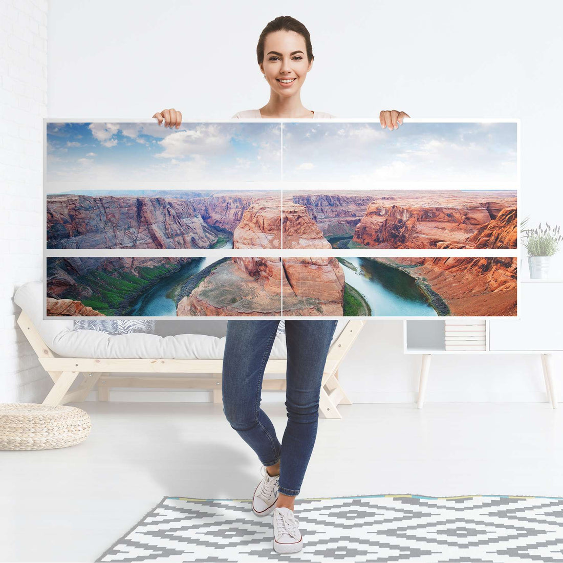 Möbelfolie Grand Canyon - IKEA Malm Kommode 6 Schubladen (breit) - Folie