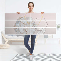 Möbelfolie Hexagon - IKEA Malm Kommode 6 Schubladen (breit) - Folie