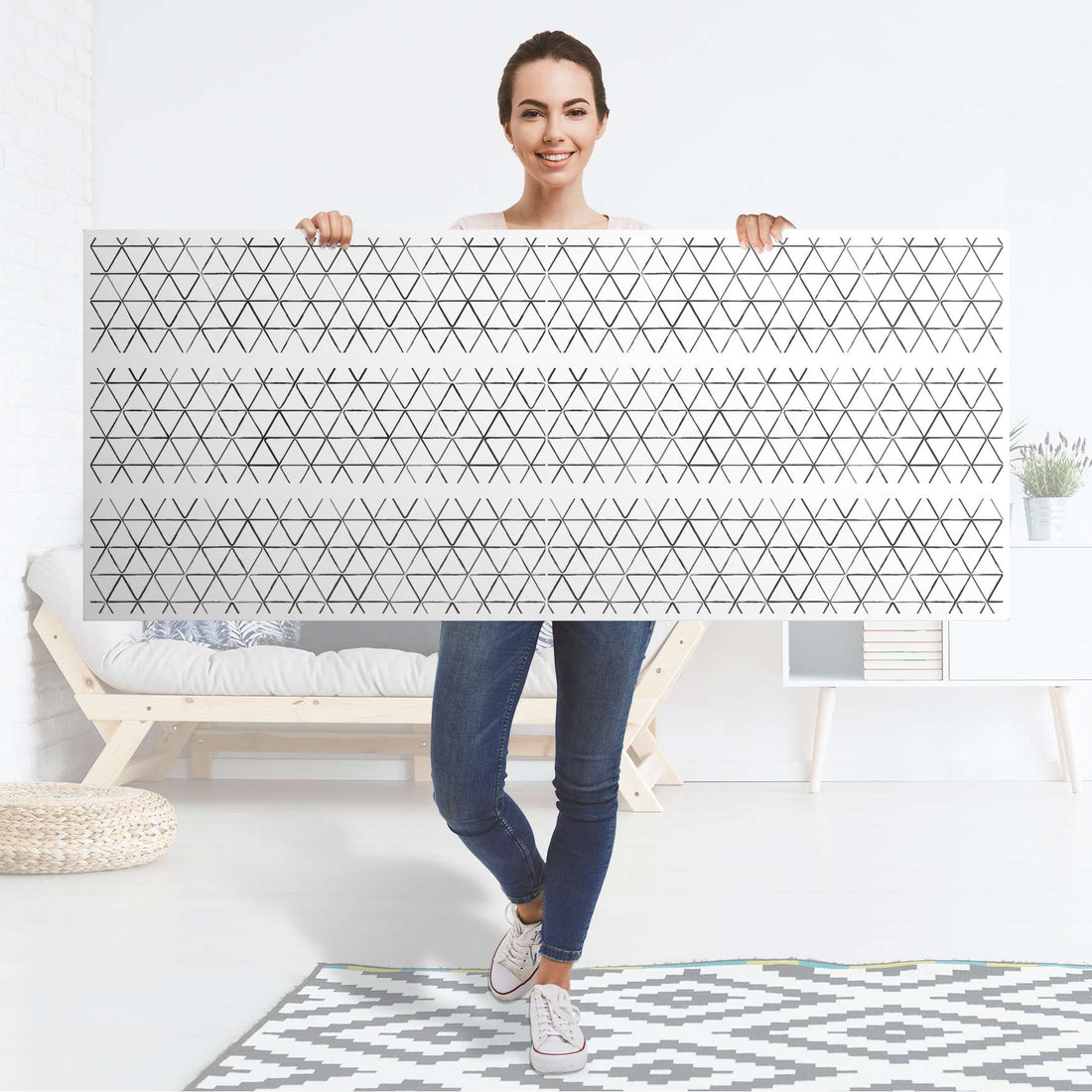 Möbelfolie Mediana - IKEA Malm Kommode 6 Schubladen (breit) - Folie