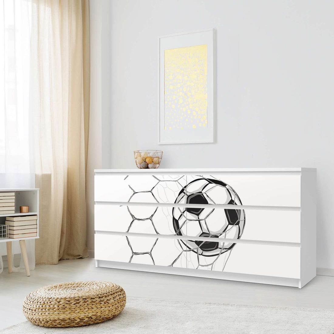 Möbelfolie Eingenetzt - IKEA Malm Kommode 6 Schubladen (breit) - Schlafzimmer