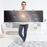 Möbelfolie Milky Way - IKEA Malm Kommode 6 Schubladen (breit) [oben] - Folie