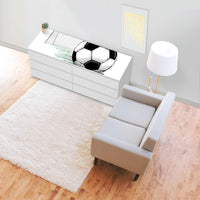 Möbelfolie Freistoss - IKEA Malm Kommode 6 Schubladen (breit) [oben] - Wohnzimmer
