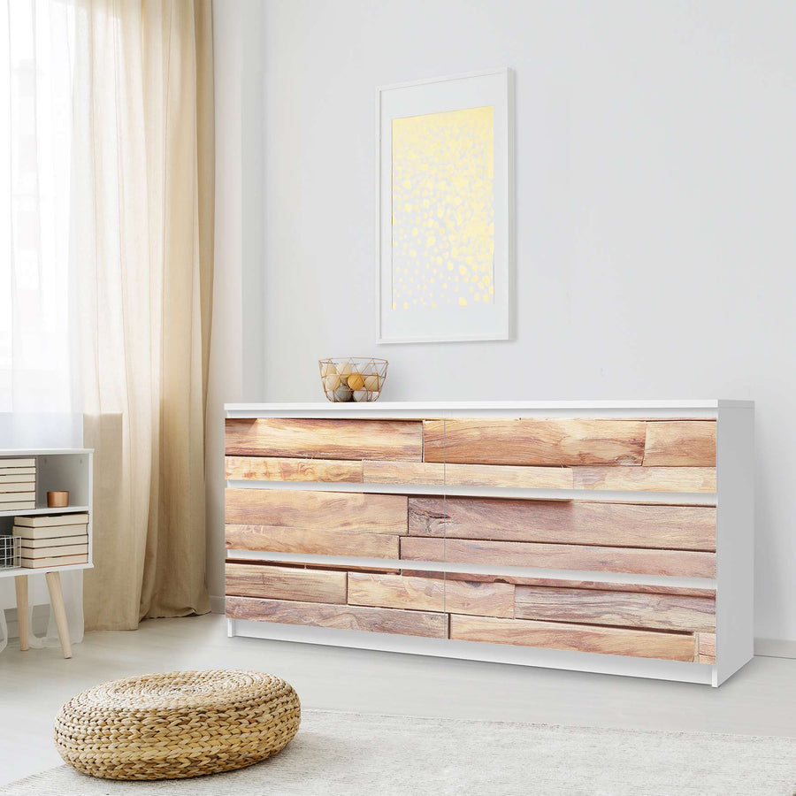 Möbelfolie Artwood - IKEA Malm Kommode 6 Schubladen (breit) - Schlafzimmer