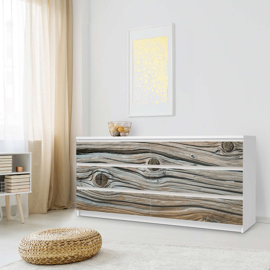 Möbelfolie Hochbejahrt - IKEA Malm Kommode 6 Schubladen (breit) - Schlafzimmer