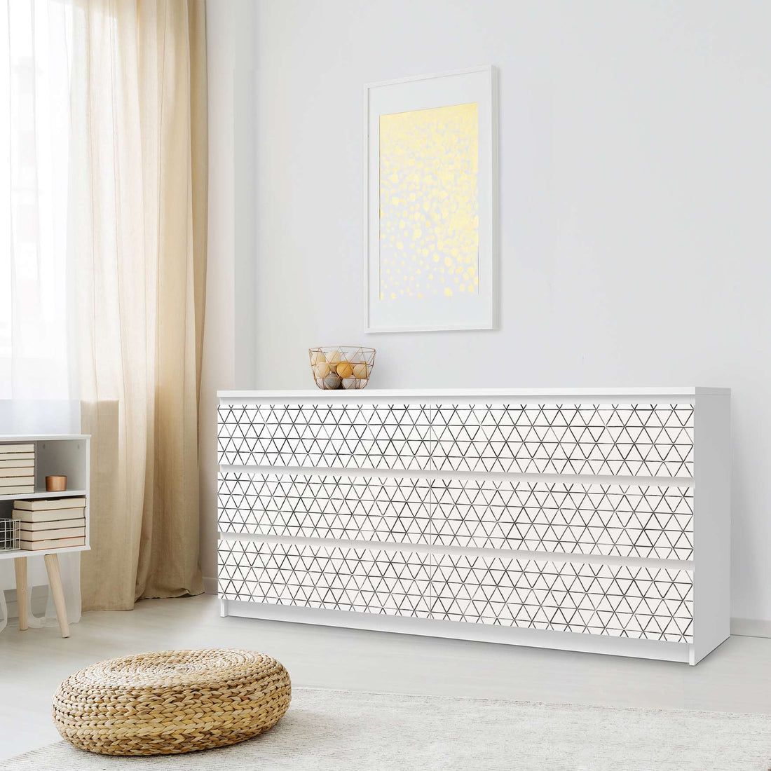 Möbelfolie Mediana - IKEA Malm Kommode 6 Schubladen (breit) - Schlafzimmer