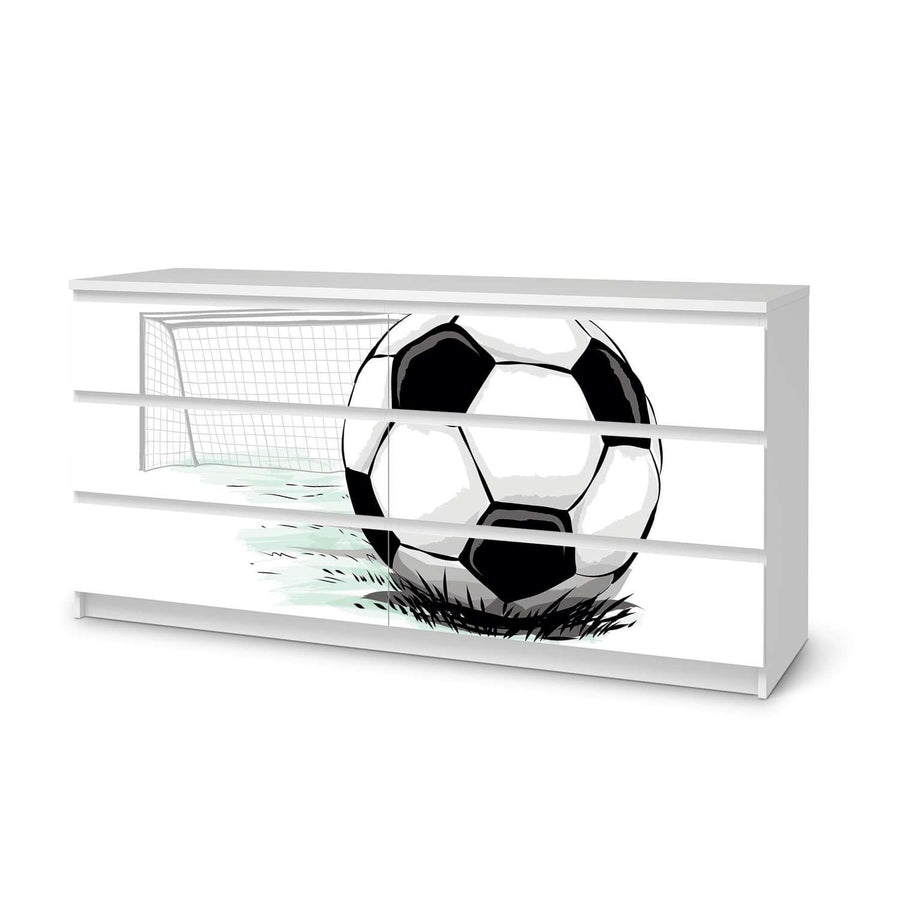 Möbelfolie Freistoss - IKEA Malm Kommode 6 Schubladen (breit)  - weiss