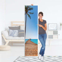 Möbelfolie Caribbean - IKEA Pax Schrank 201 cm Höhe - 1 Tür - Folie