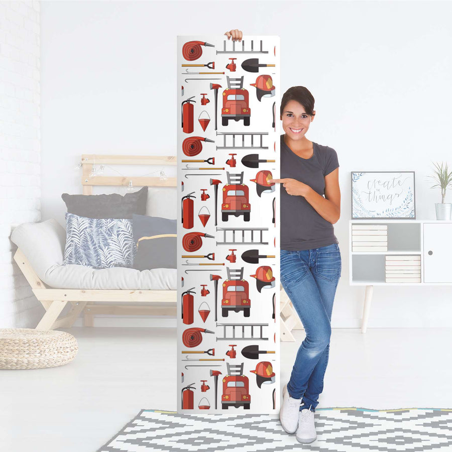 Möbelfolie Firefighter - IKEA Pax Schrank 201 cm Höhe - 1 Tür - Folie