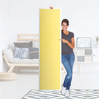 Möbelfolie Gelb Light - IKEA Pax Schrank 201 cm Höhe - 1 Tür - Folie