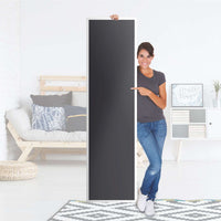 Möbelfolie Grau Dark - IKEA Pax Schrank 201 cm Höhe - 1 Tür - Folie