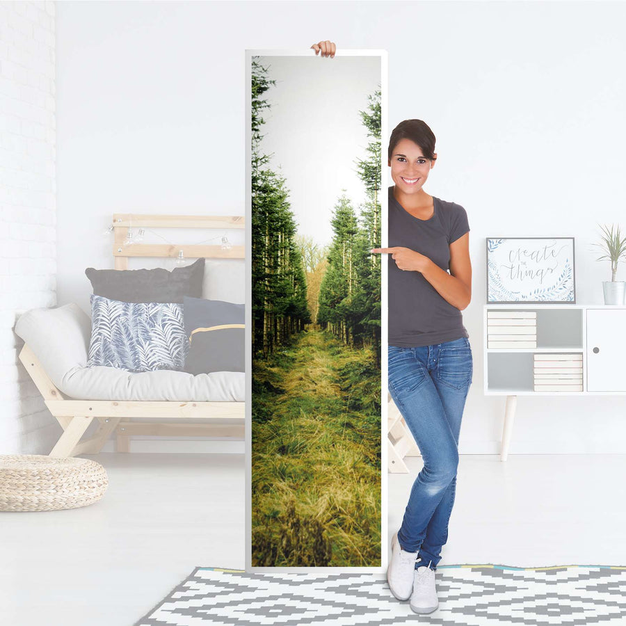 Möbelfolie Green Alley - IKEA Pax Schrank 201 cm Höhe - 1 Tür - Folie