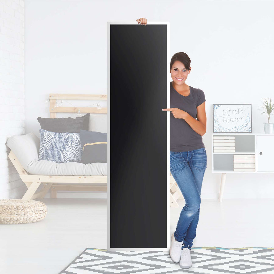 Möbelfolie Schwarz - IKEA Pax Schrank 201 cm Höhe - 1 Tür - Folie