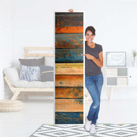 Möbelfolie Wooden - IKEA Pax Schrank 201 cm Höhe - 1 Tür - Folie