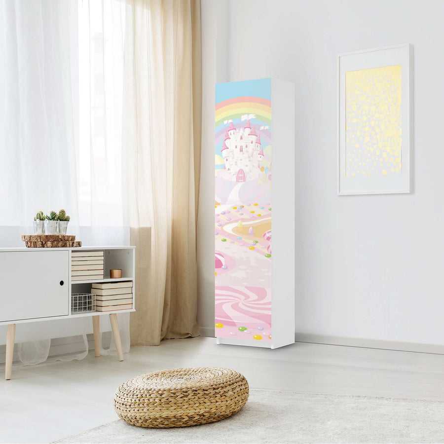 Möbelfolie Candyland - IKEA Pax Schrank 201 cm Höhe - 1 Tür - Kinderzimmer