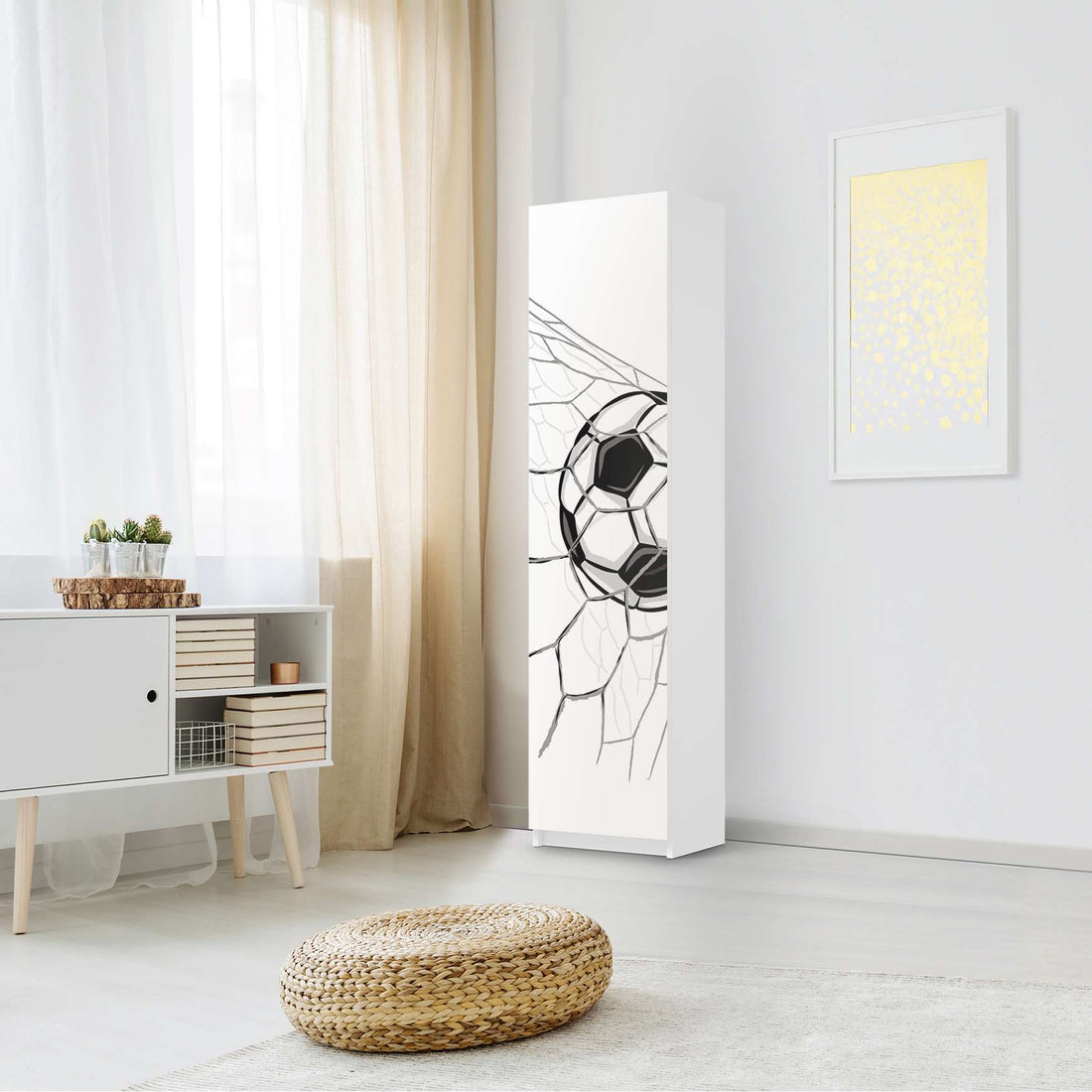 Möbelfolie Eingenetzt - IKEA Pax Schrank 201 cm Höhe - 1 Tür - Kinderzimmer