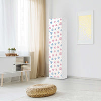Möbelfolie Eulenparty - IKEA Pax Schrank 201 cm Höhe - 1 Tür - Kinderzimmer