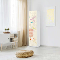 Möbelfolie Birdcage - IKEA Pax Schrank 201 cm Höhe - 1 Tür - Schlafzimmer