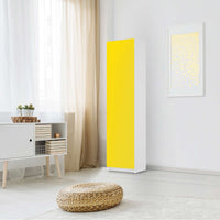 Möbelfolie Gelb Dark - IKEA Pax Schrank 201 cm Höhe - 1 Tür - Schlafzimmer