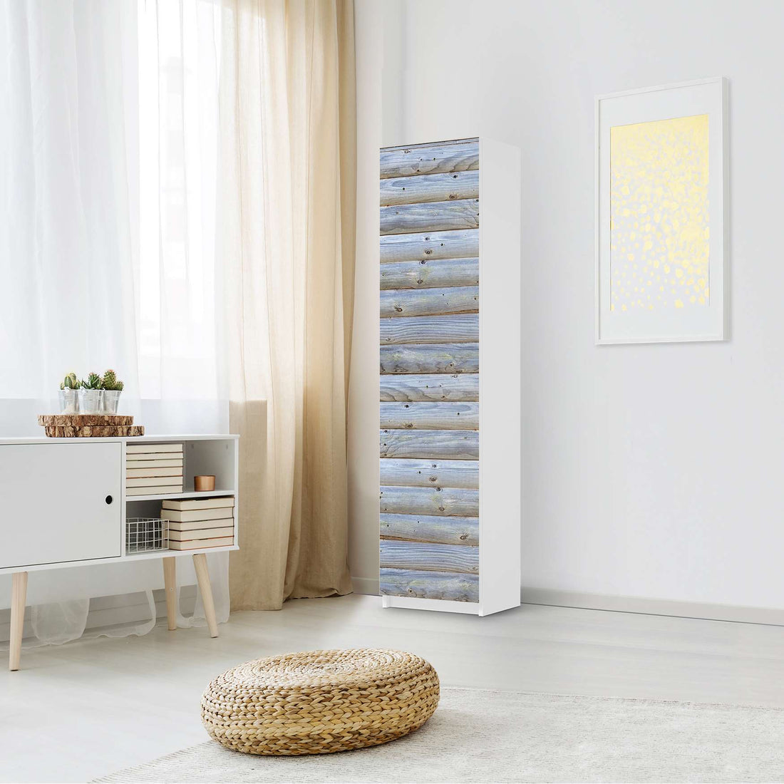 Möbelfolie Greyhound - IKEA Pax Schrank 201 cm Höhe - 1 Tür - Schlafzimmer