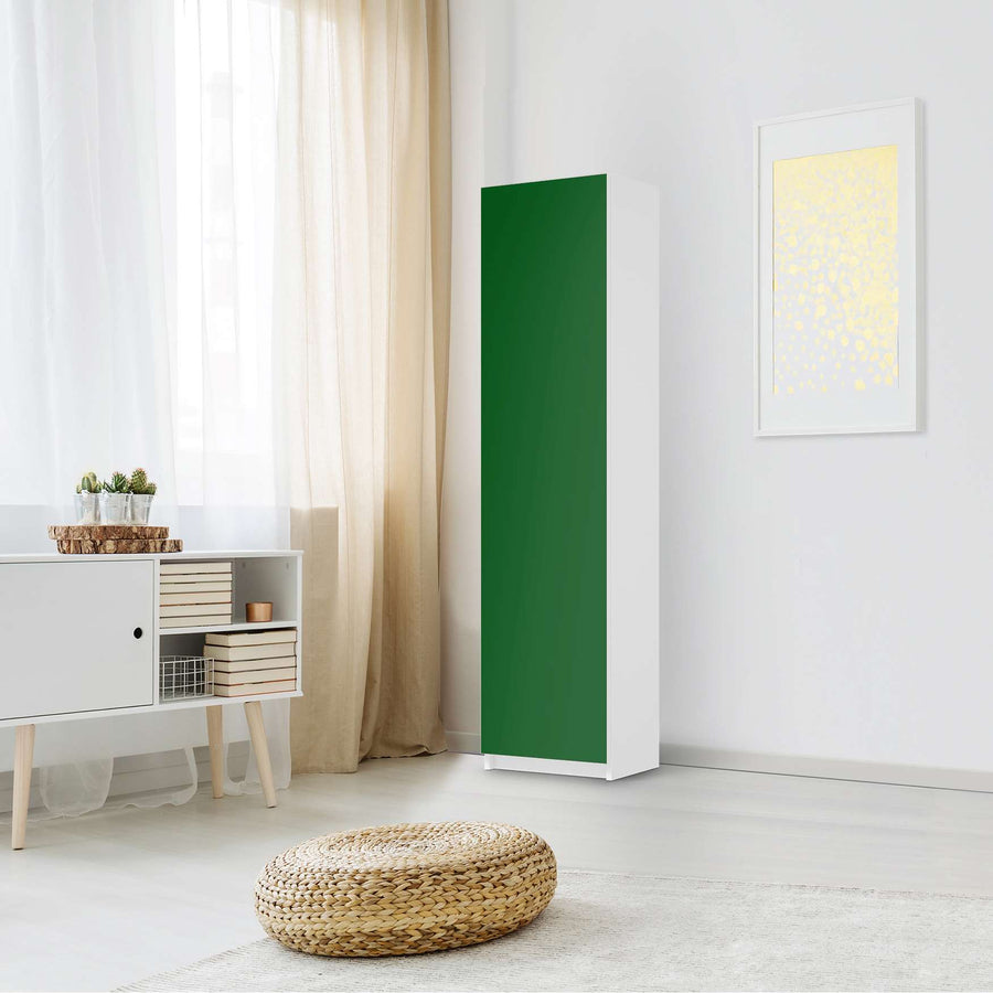Möbelfolie Grün Dark - IKEA Pax Schrank 201 cm Höhe - 1 Tür - Schlafzimmer