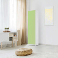 Möbelfolie Hellgrün Light - IKEA Pax Schrank 201 cm Höhe - 1 Tür - Schlafzimmer