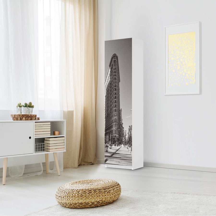 Möbelfolie Manhattan - IKEA Pax Schrank 201 cm Höhe - 1 Tür - Schlafzimmer