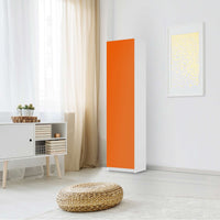 Möbelfolie Orange Dark - IKEA Pax Schrank 201 cm Höhe - 1 Tür - Schlafzimmer