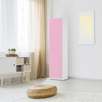 Möbelfolie Pink Light - IKEA Pax Schrank 201 cm Höhe - 1 Tür - Schlafzimmer