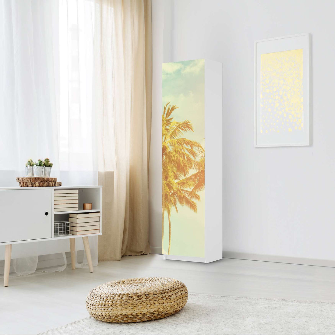 Möbelfolie Sun Flair - IKEA Pax Schrank 201 cm Höhe - 1 Tür - Schlafzimmer