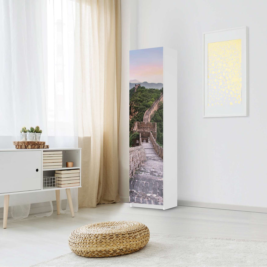 Möbelfolie The Great Wall - IKEA Pax Schrank 201 cm Höhe - 1 Tür - Schlafzimmer